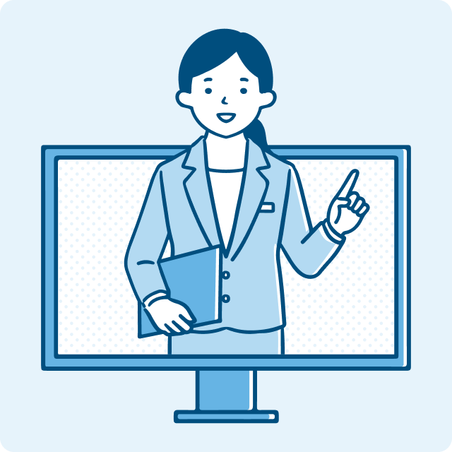 コンテンツ配信のイラスト